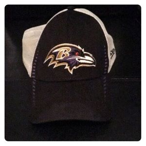 Ravens hat with mesh on back